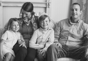 professional photo of family of four