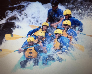 group white water rafting